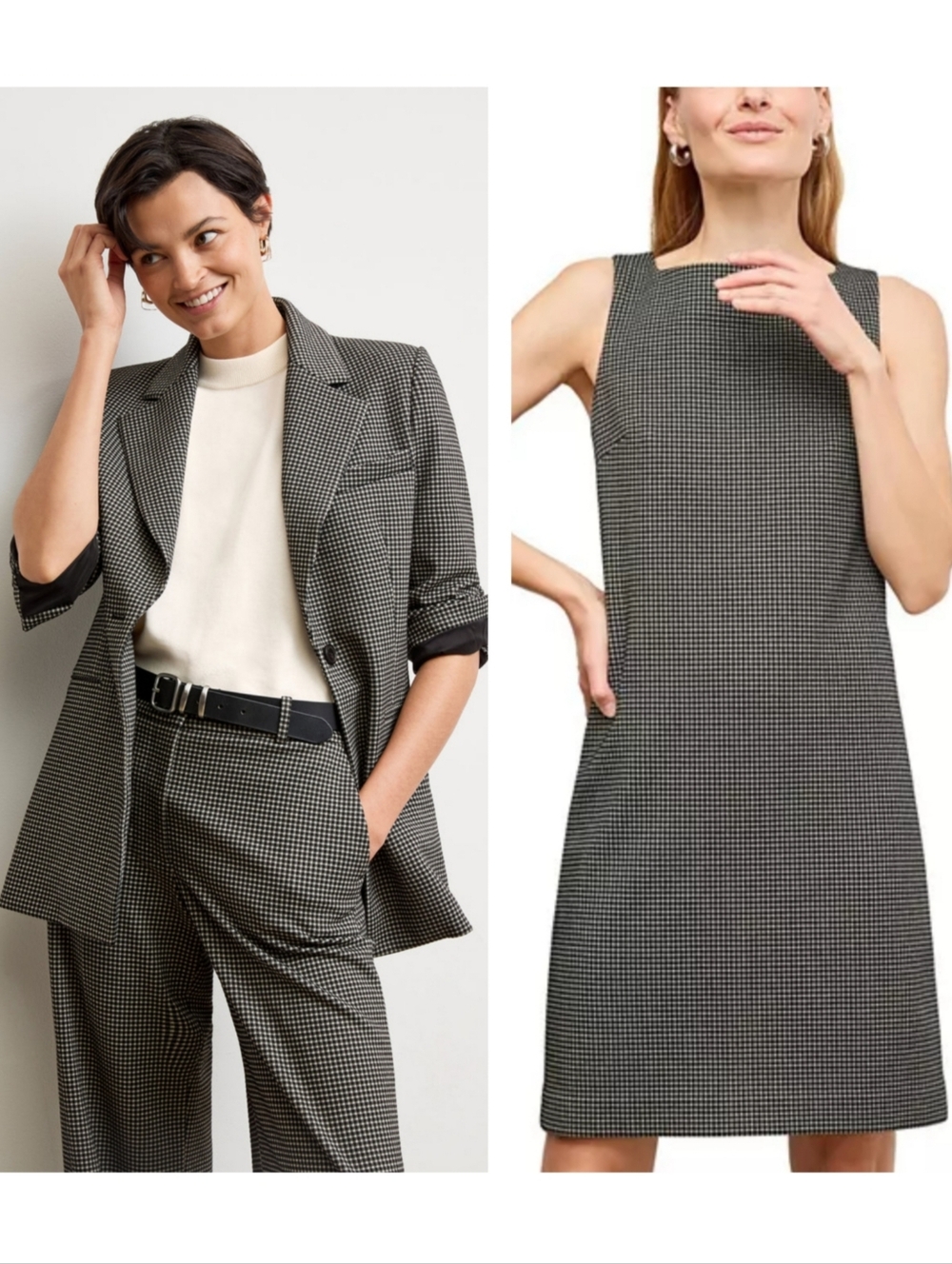 M.M. Lafleur The Rossi Executive Blazer Knit Suiting And Square Neck Dress 18
